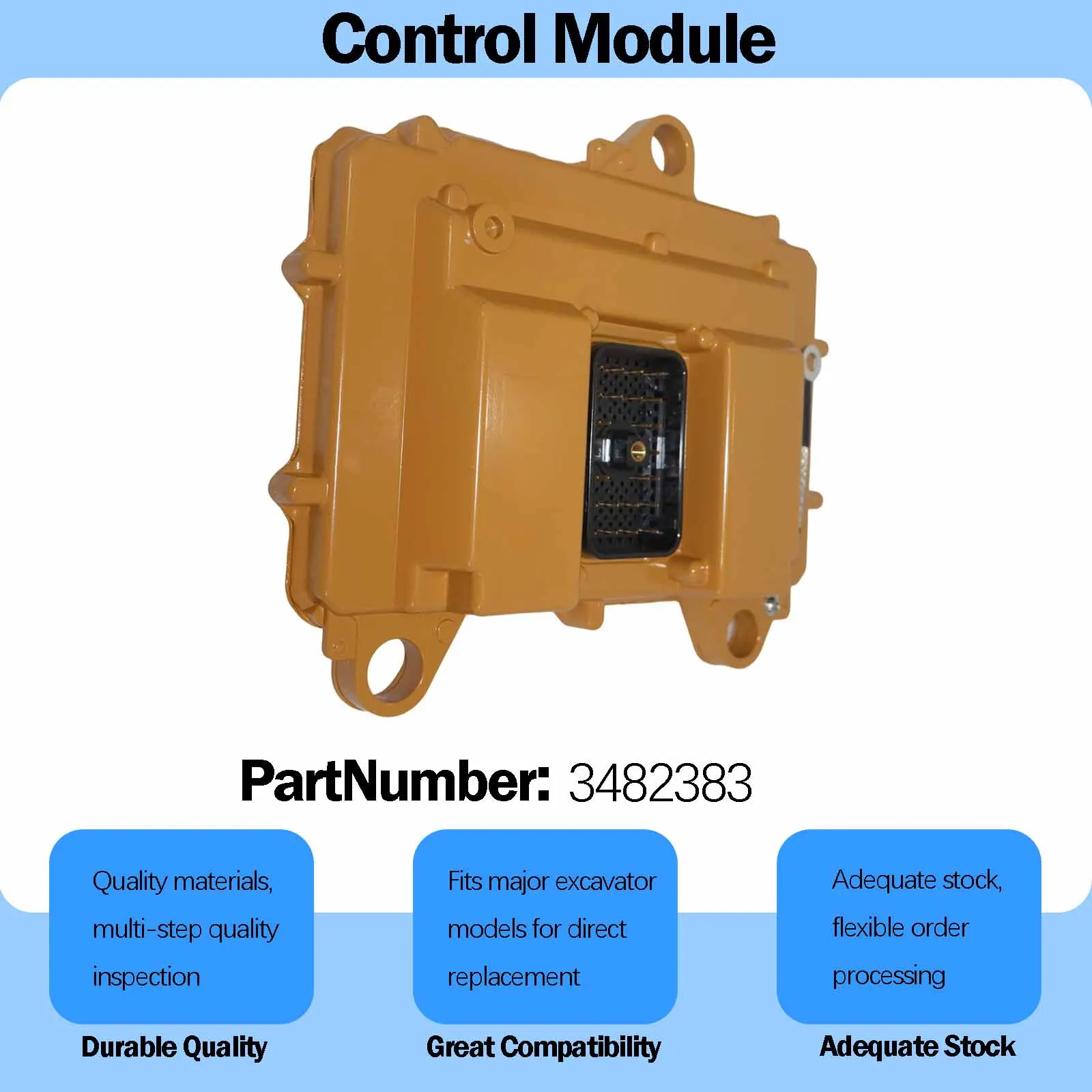 ECM Engine Electronic Control Module 348-2383 For Caterpillar CAT C-9 Engine - Machine