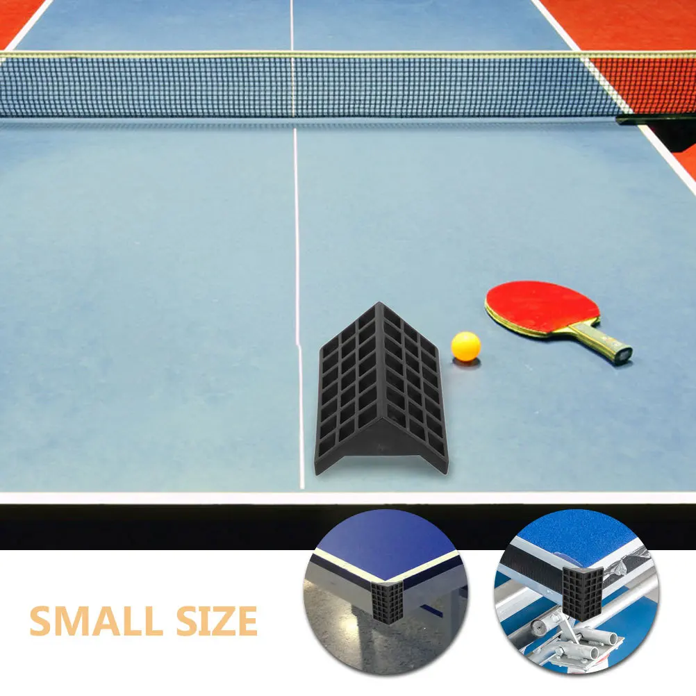 

4Pcs Table Tennis Table Corner Protectors Black Plastic Easy Installation Reliable Protection Corner Protector Baby