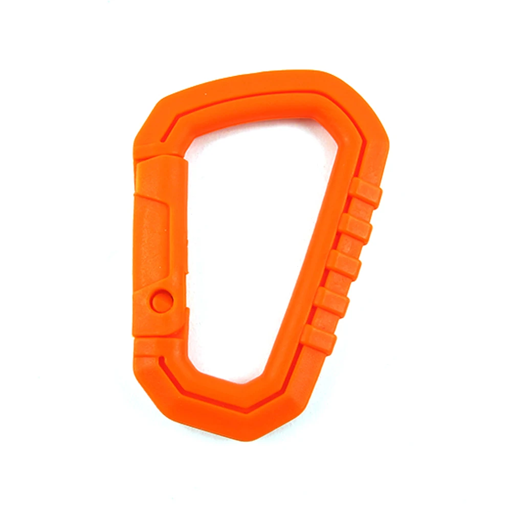 5/10 Pcs Plastic Snap Hook D-Shape Carabiner Tactical Molle Backpack Buckle Keychain Outdoor Camping Climbing Bags Accessories