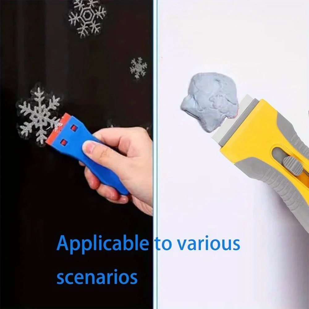 Multifunctional Glue Removal Shovel, Plastic Scraper Tool, Car Self-adhesive Remover, Plastic Blade for Label Removal (2pcs)