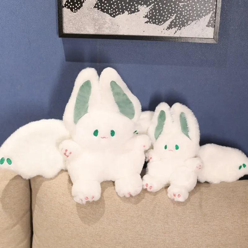25/35/45/55cm Cute Bat Rabbit With Wings Plush Toys Lovely Animal Pillow Stuffed Soft Dolls for Children Gift
