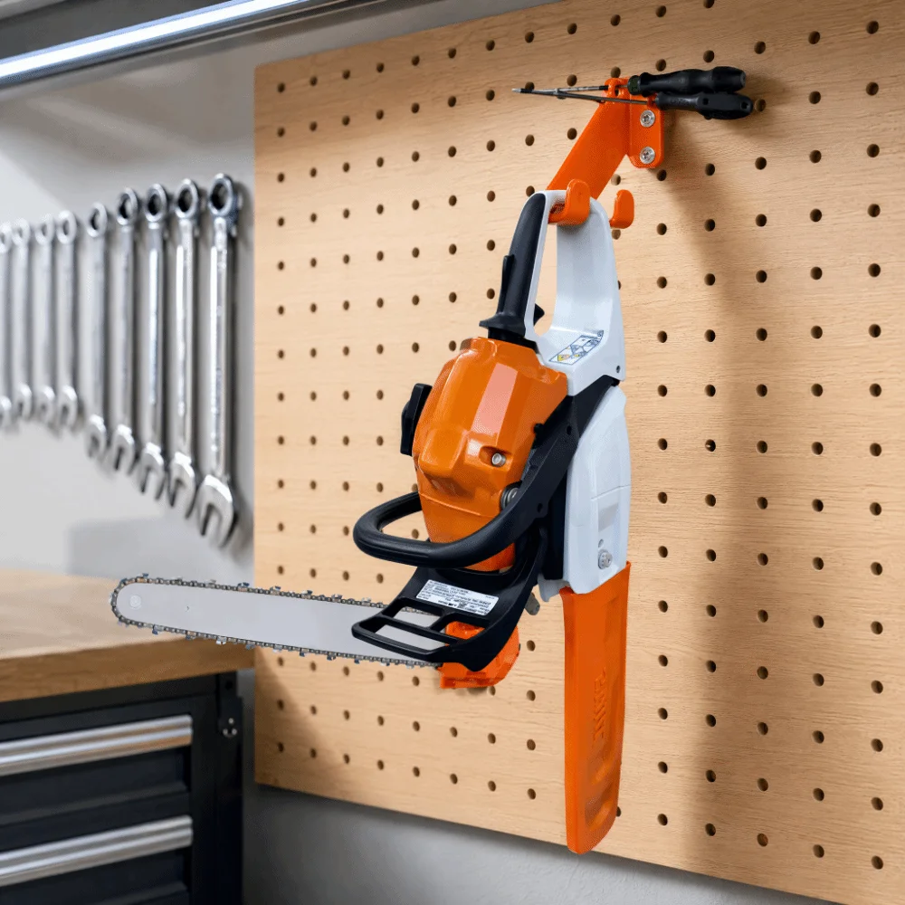 Storage Hook Heavy-Duty Chainsaw Hook Metal Rust-Proof Chainsaw Holder Anti-Slip Hooks Space-Saving Garage Storage Rack Garage
