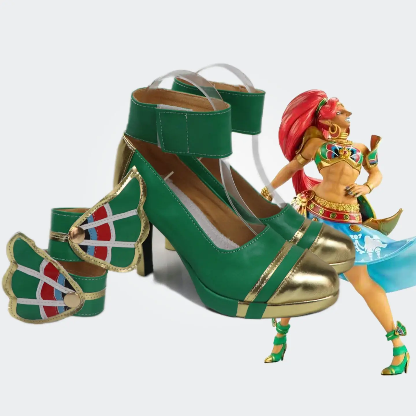 Breath of the Wild Urbosa Cosplay Shoes High Heel Boots Custom Made Any Size