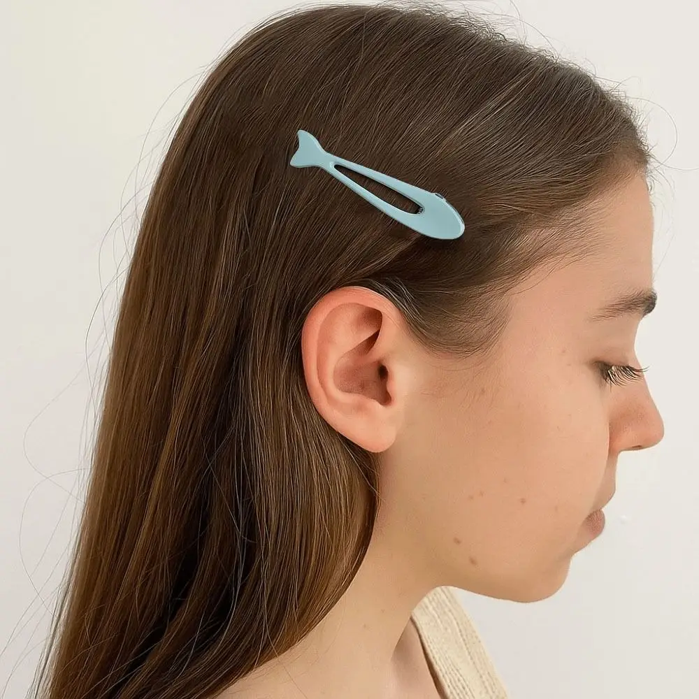 

Fashion Milk Blue Fish Hairpin Fresh Design Cute Sweet Hairpin Metal Unique Hairpin Women Girls