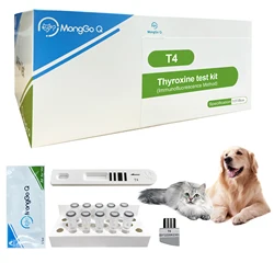 Thyroxine Test Kit for Dogs and Cats, Convenient Fast and Accurate, Easy to Use, Results Detection, T4-10, 10Pcs