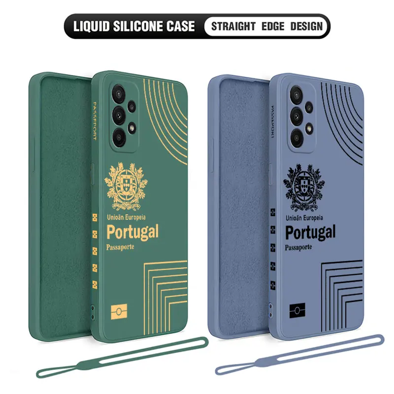 Portugal Passport Phone Case For Xiaomi Mi 13 12 12T 12S 11 11T Ultra 10 10T 9 9T 9SE 8 Pro Lite 5G Liquid Silicone Cover