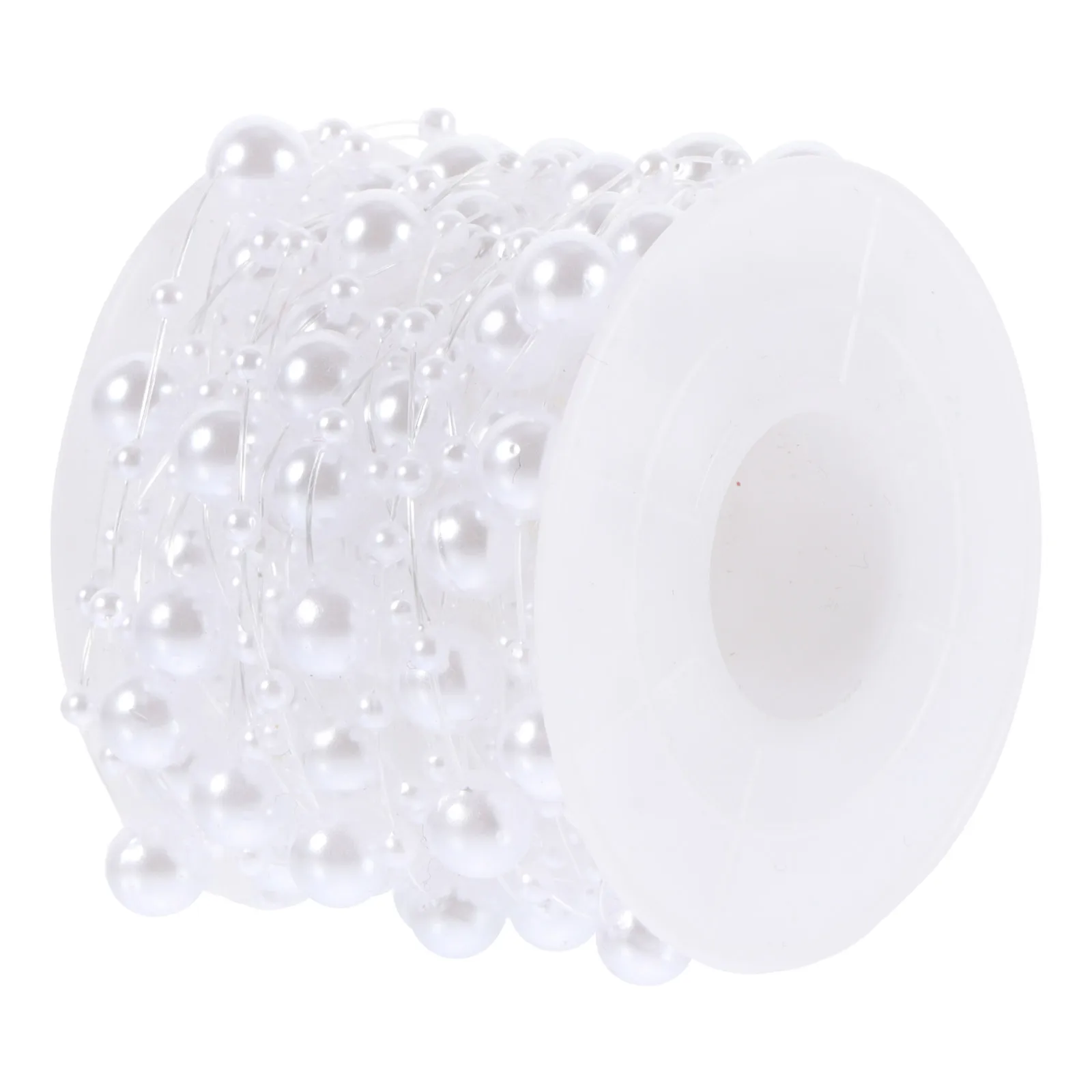 

Plastic Pearl String Shiny Beads Chain for DIY Bridal Accessories Weddings Holidays Pearl Christmas Decor