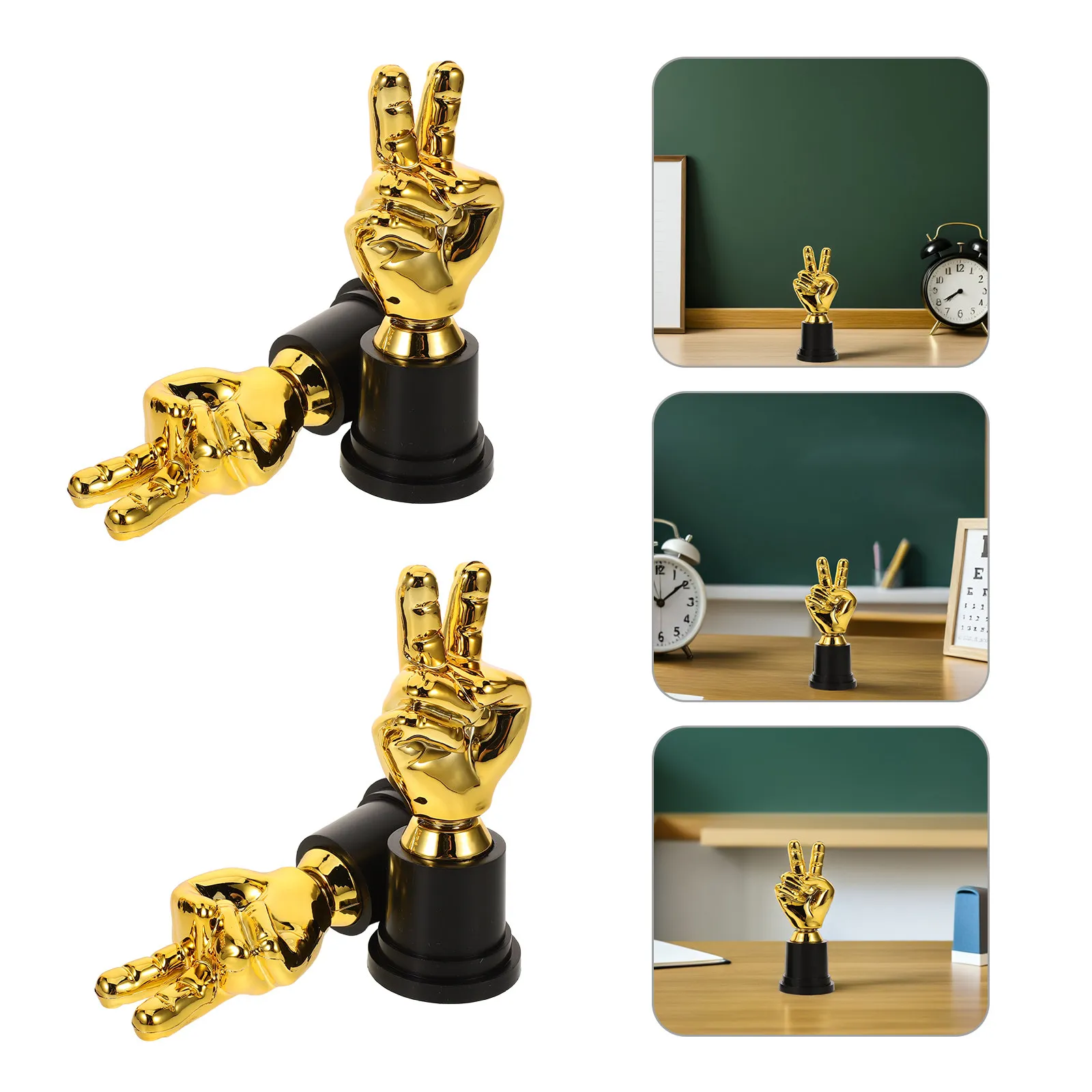 Sports Trophy Award Cups 4 Pack Lightweight Portable Prizes for Students Basketball Soccer Racing Dance