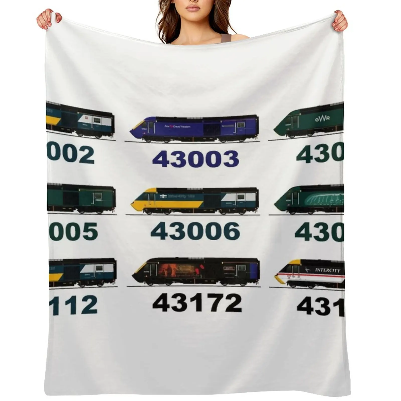 CLASS 43 HST INTERCITY 125 Throw Blanket Picnic Beautifuls Weighted Cute Blankets