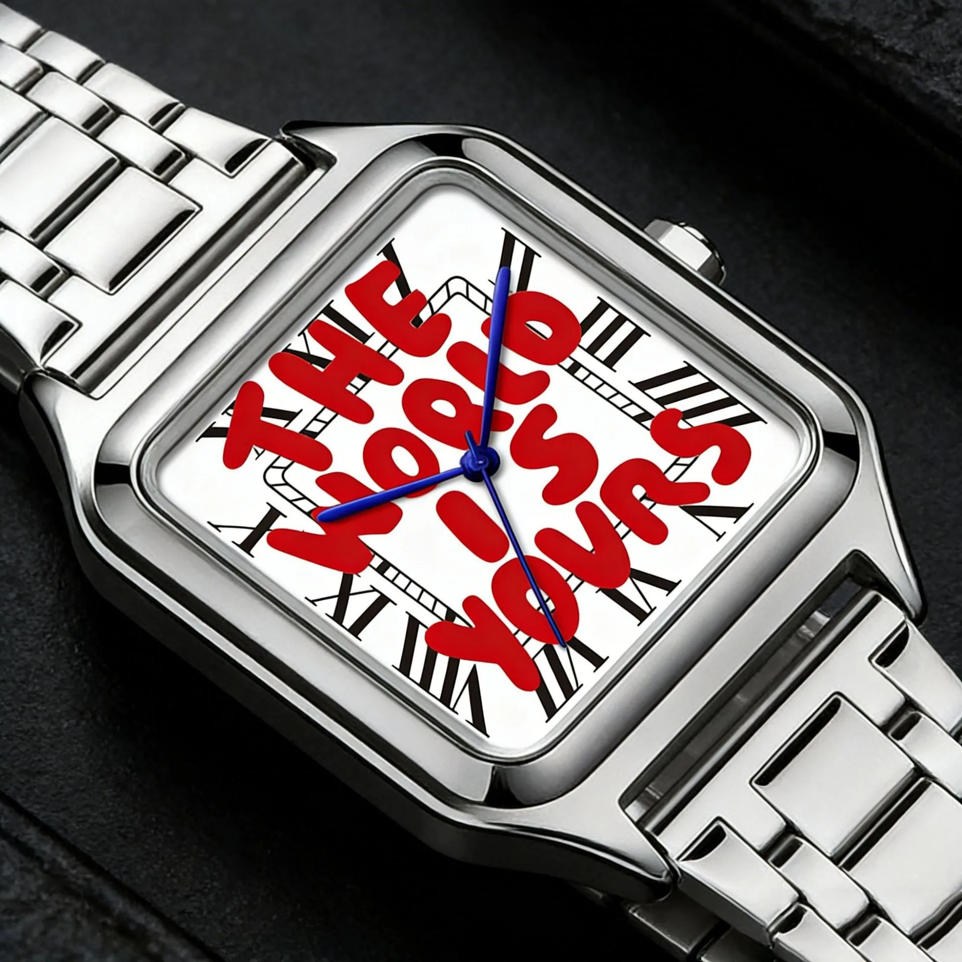 Original Bestseller Einzigartige Graffiti-Schrift Innovative Quarz-Armbanduhr für Herren Klassische Herrenuhr Personalisiertes Business AAA-Design Uhr