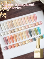 24Pcs 15ML Ice-through Color Gel Nail Polish Semi Permanent Nail Art Soaking UV LED Nail Salon DIY Nail Salon Gel For Spring