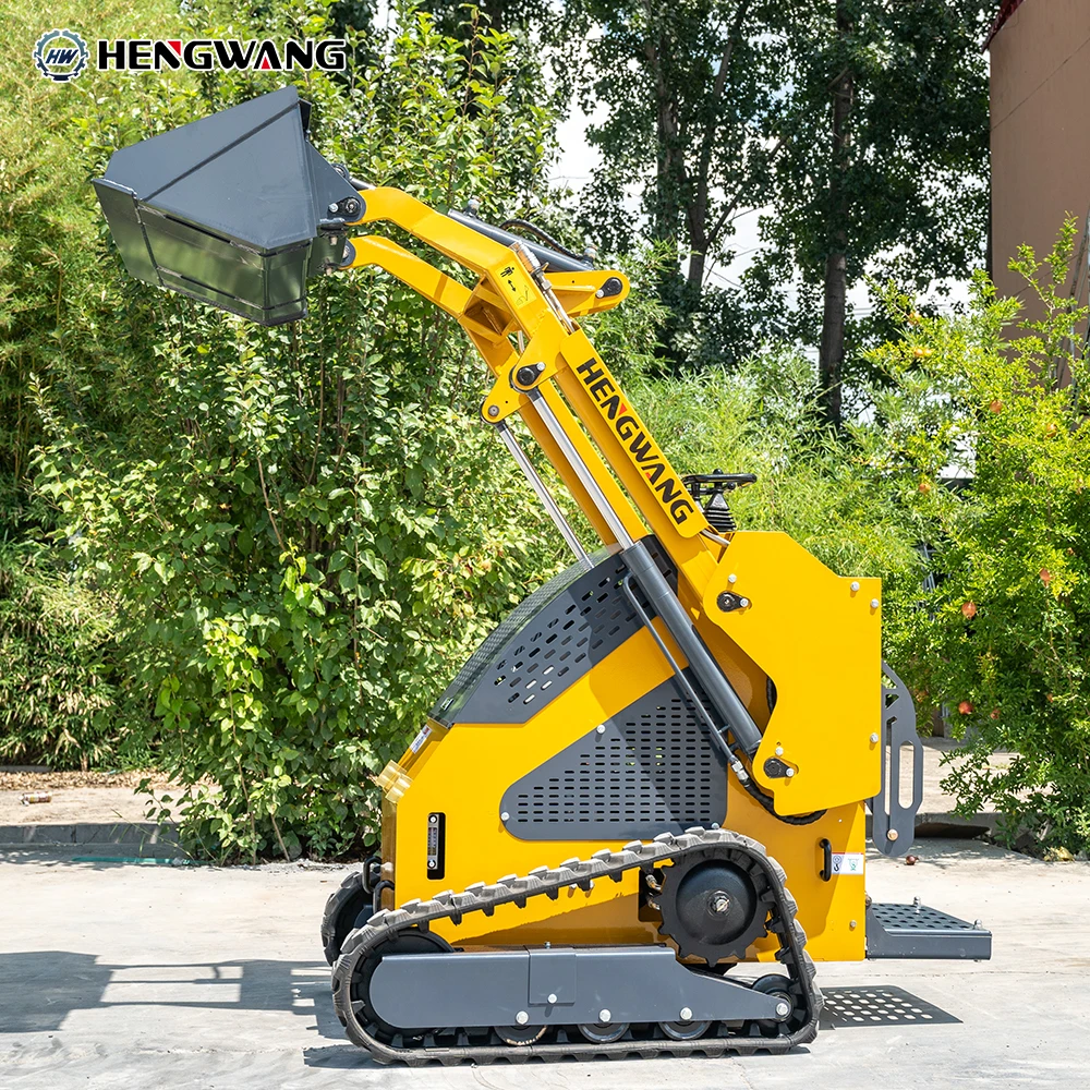 ที่กําหนดเอง Mini Skid Steer Loader Crawler ขนาดเล็ก Skid-steer Loader HW-T360 เครื่องจักรกลการเกษตรอุปกรณ์โรงงานขายตรง