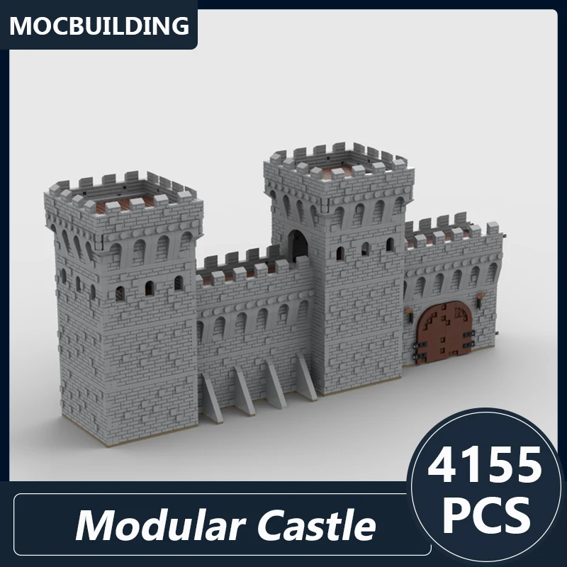 Blocos de construção modulares modelo castelo, tijolos montados DIY, Playset criativo, brinquedos de exibição, presentes educativos coleção, 4155pcs