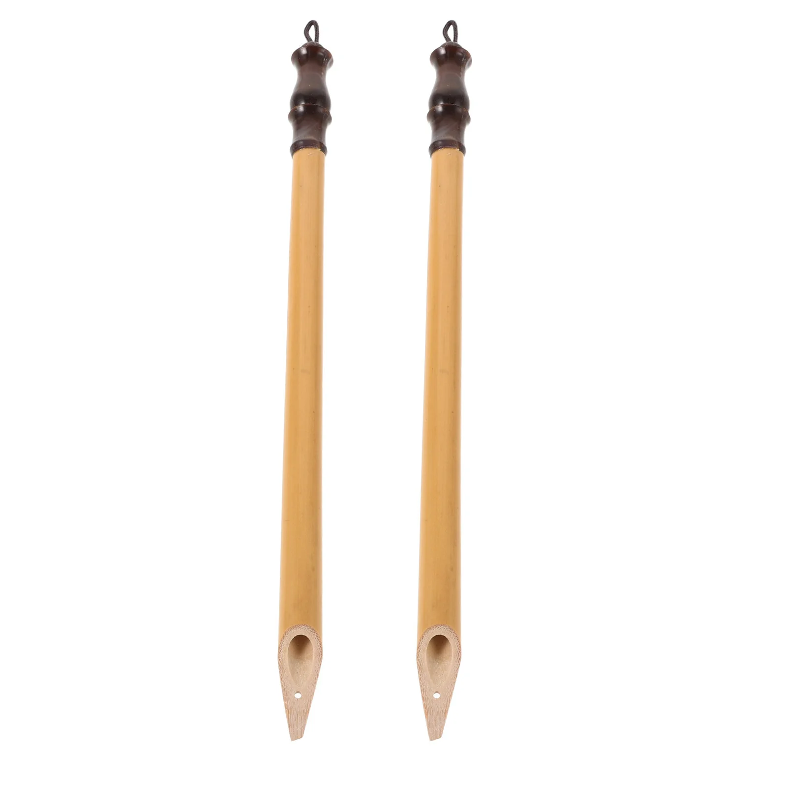

2Pcs Bamboo Calligraphy Dip Pens Handcrafted Bamboo Pen Hanging Loop Beginners Chinese Lettering Manga Drawing Supplies