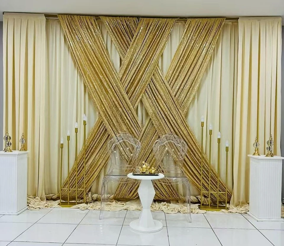 Wedding setting background curtains
