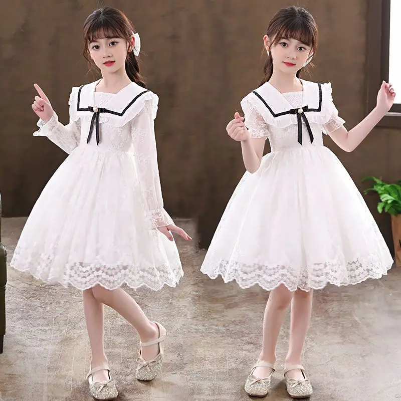 girls-lace-princess-dress-peter-pan-collar-short-sleeve-tulle-party-dresscomfortable-fashion-elegant-flower-girl-dress-for-kids