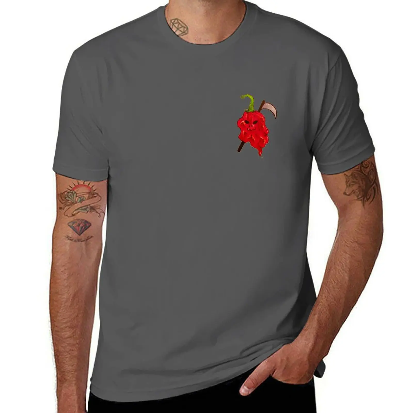 

The Carolina Reaper T-Shirt Modern Print Casual T-Shirt