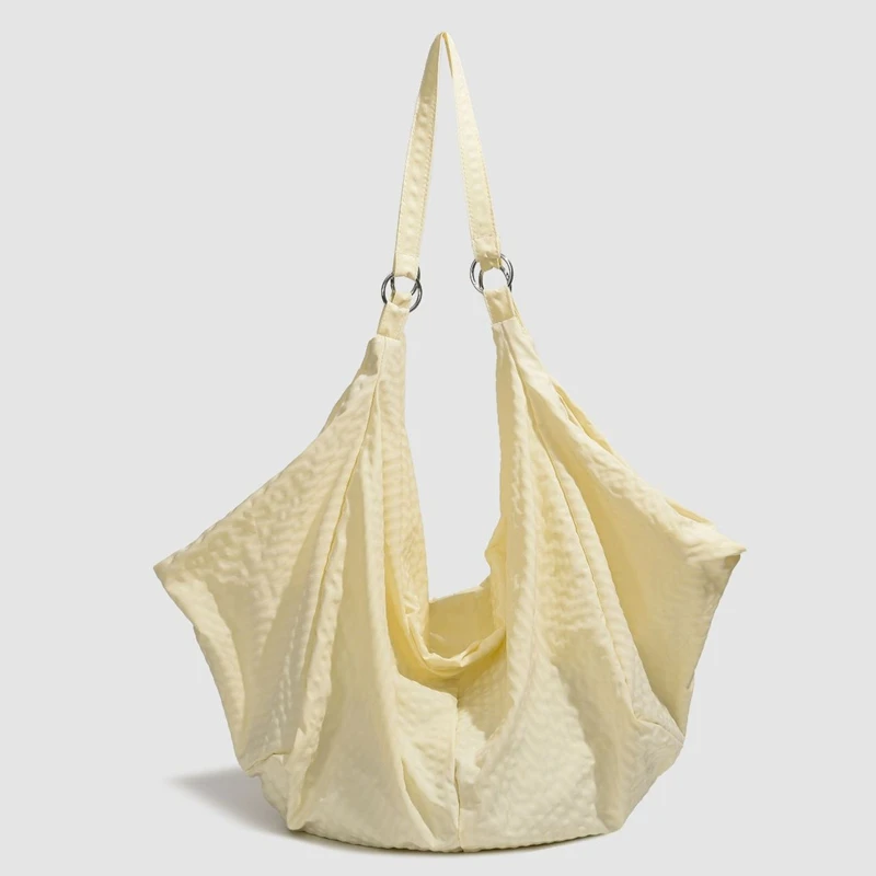 

Casual Nylon Shoulder Bag Japanese Style Versatile Commuting Handbag Solid Color Polyester Large Capacity Crossbody Tote Bag ﻿