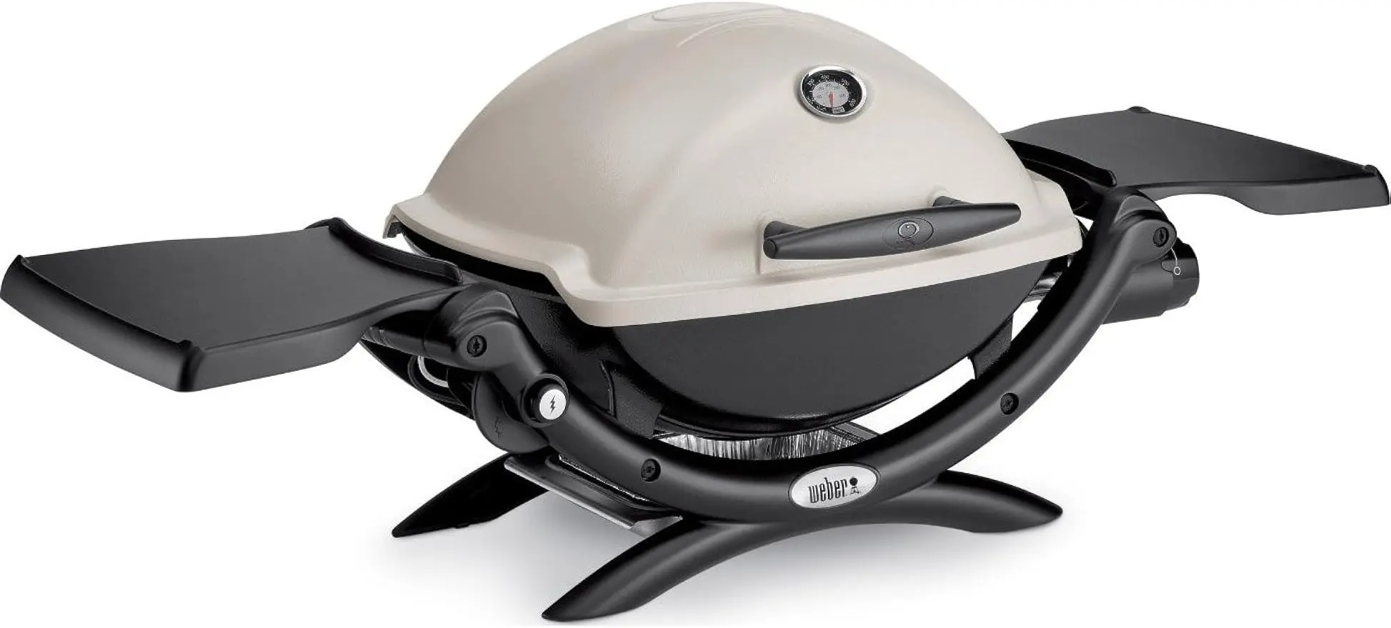 Weber-Q1200 Liquid Propano Grill, Titanium Grill