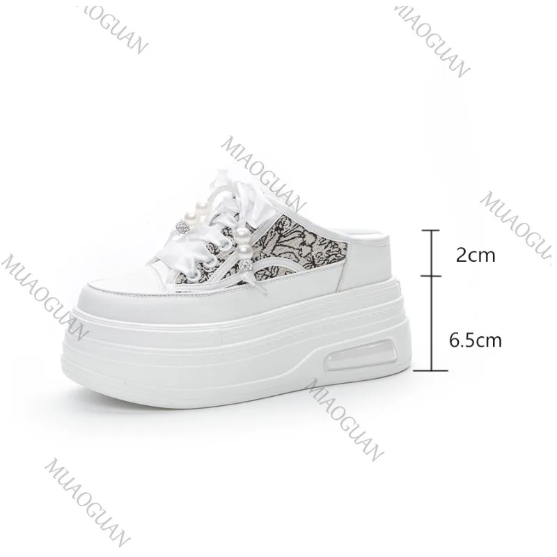 Primavera Verano Nueva Moda Zapatillas De Deporte Baotou Medias Zapatillas Ropa Exterior Fondo Grueso Ocio Con Cordones Zapatos De Tenis_voghion.com