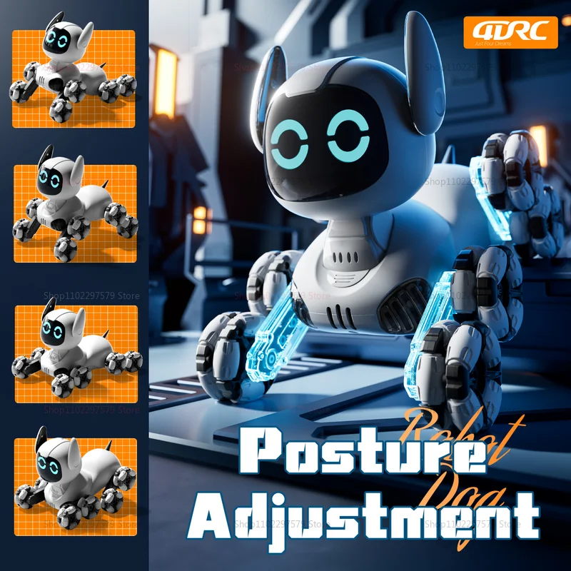 Y9 RC Robot Dog Toy 2.4G Radio Remote Control 8WD Mechanical Pet Dog Touch-sense Music Stunt Electric Toy for Girl Boy Kids Gift