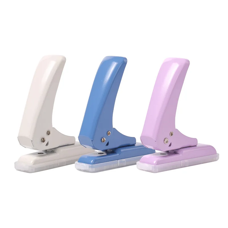 40 Pages Hole Punch Circle Puncher Single Metal Hole Punch Tool Student Handheld Manual Binder Punch For Scrapbooks Paper