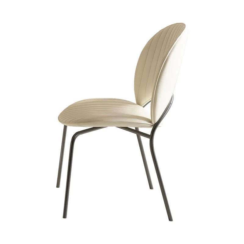 Joylove Shell Chair Nordic Home Designer Sun Sedia da pranzo Arte in pelle Casual Tè al latte Dessert Negozio Cafe Sedia smerlata