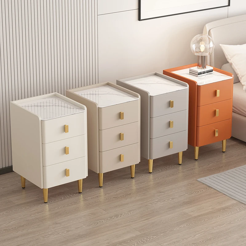 Mobile Outdoor Italian Nightstands Pretty Organizers Luxury Italian Makeup Bedside Table Nordic Simple Muebles Home Furnitures