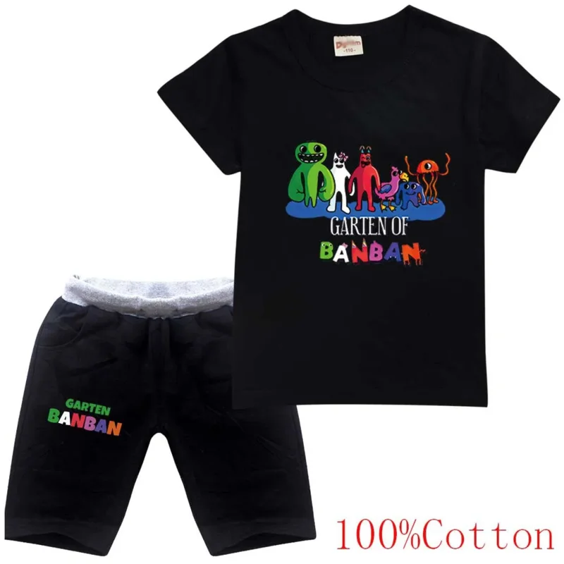 Tuin Van Banban Meisjes Jongens Kleding Set Zomer Kids Tshirt Broek Casual Sportpakken 2 Stuks Garten Banban Outfits Kinderkleding