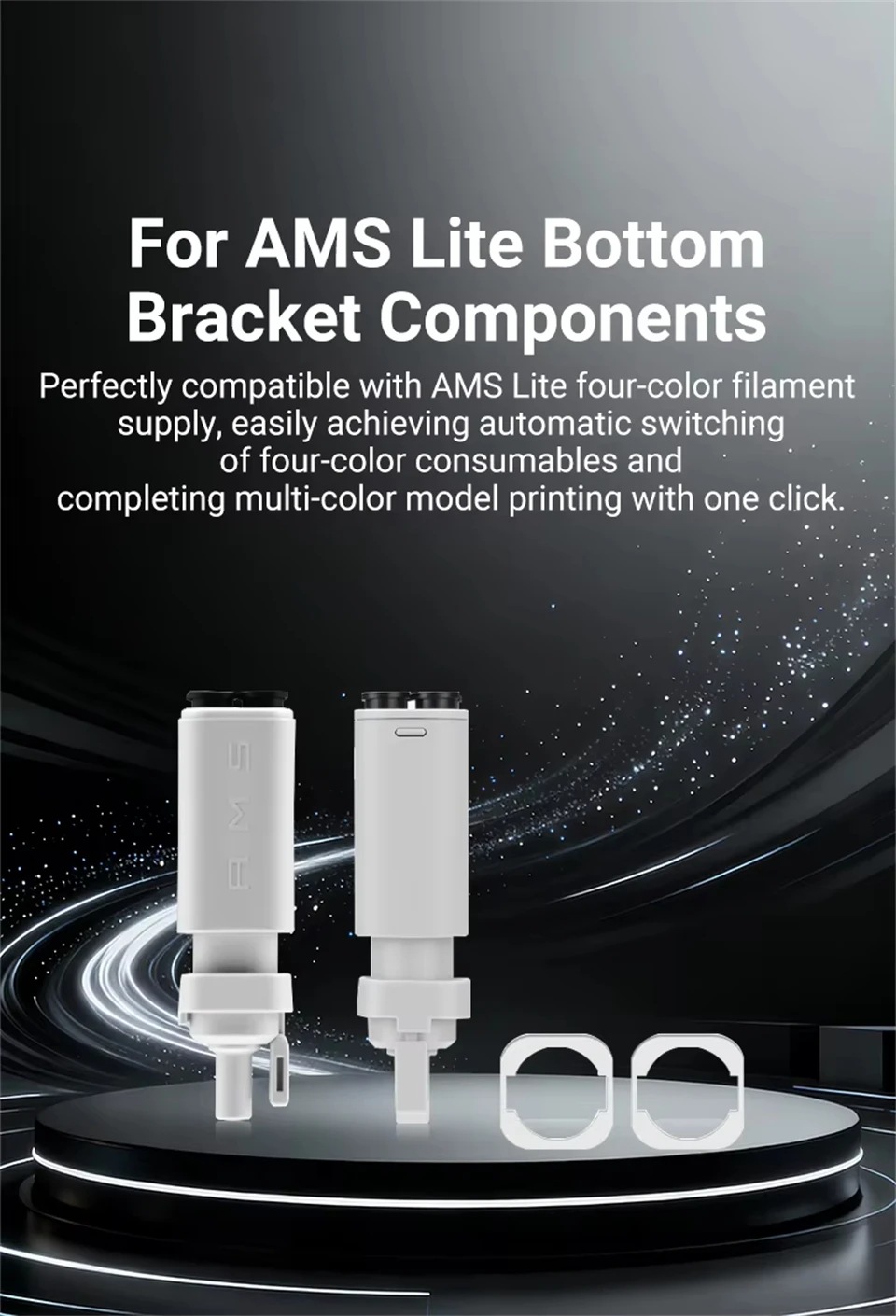 Für Bambu Lab A1 A1mini AMS Lite Filament-Hub Fünf-Wege-Komponentenschalter Mehrfarbendruck Für Lab A1/A1 Mini 3D-Drucker-Teile – Detail 1