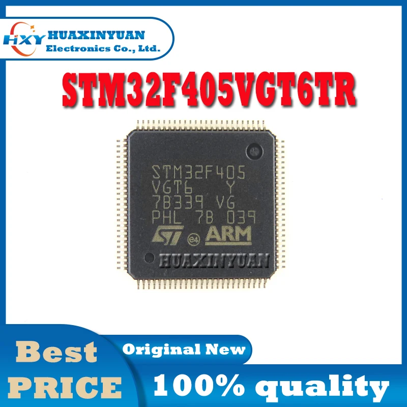 1PCS/LOT STM32F405VGT6TR STM32F405 STM32F405VG STM32F405VGT6 LQFP100 STM STM32 STM32F4 ST New and Original  Ic Chip In Stock IC