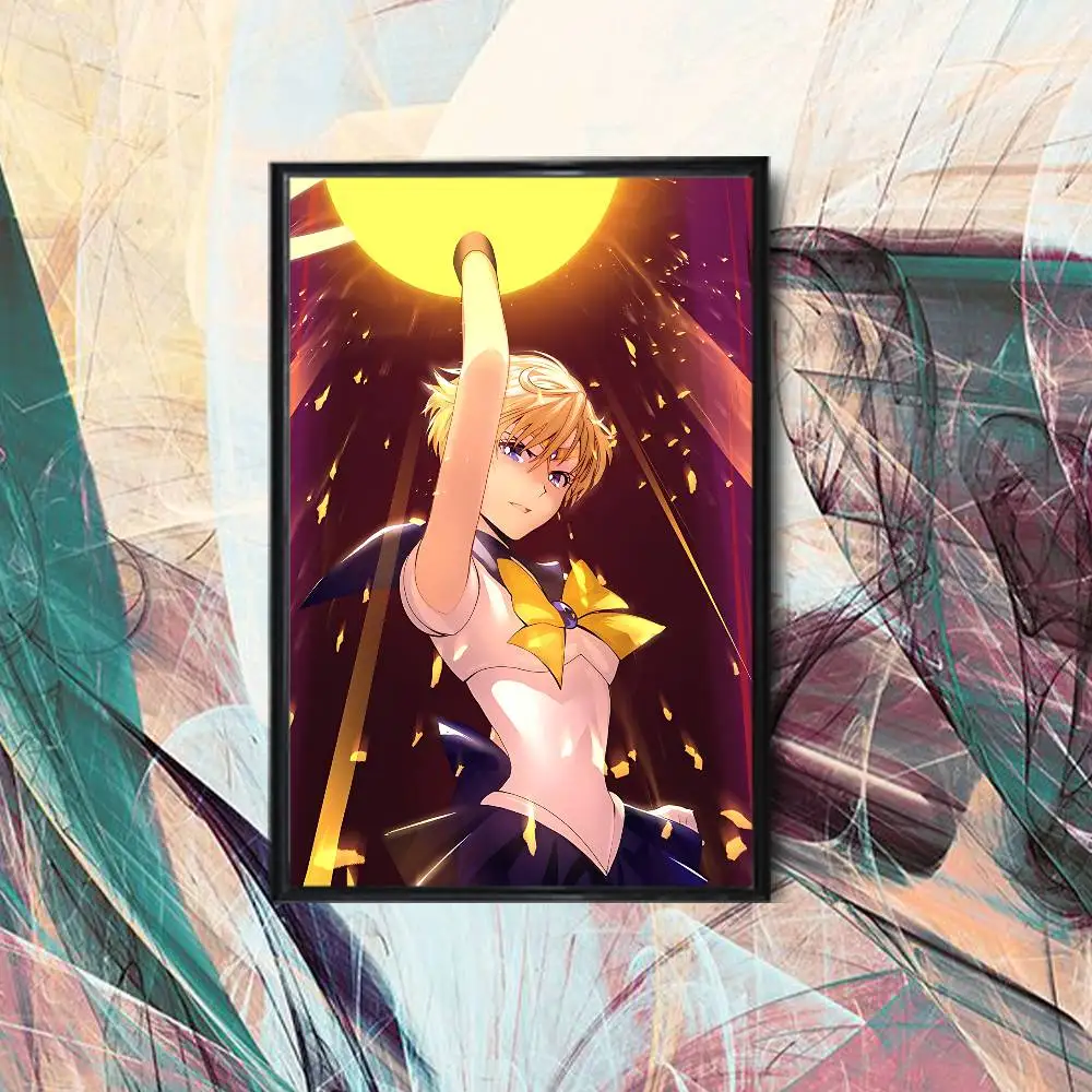 Haruka Tenoh Sailor Moon Uranus Poster Trendy Wall Art For Coffee Office Bar Decoration Best Gift Good Sticker Printed