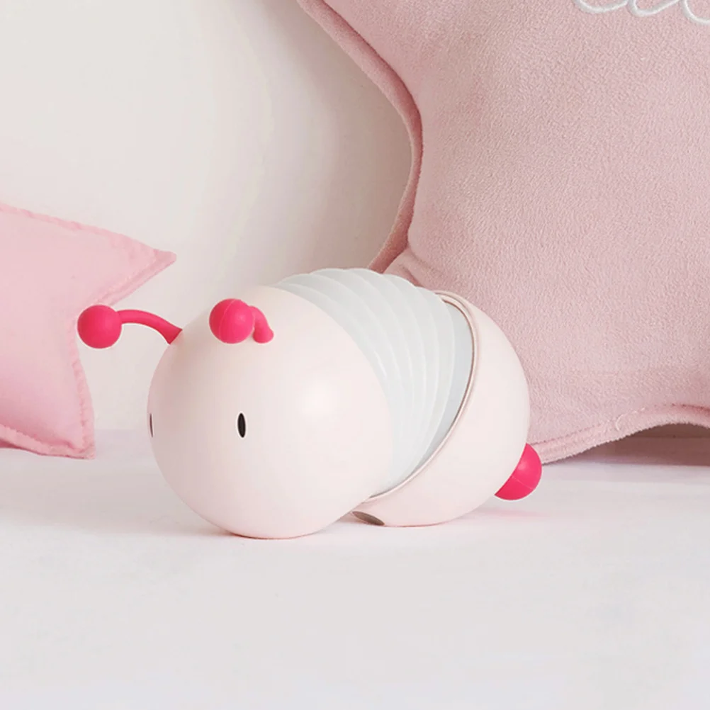 تلسكوبي قابل للطي Led ضوء الليل الوردي مصباح غرفة النوم USB قابلة للشحن السرير الجدول ضوء لغرفة الحضانة ديكور صغير