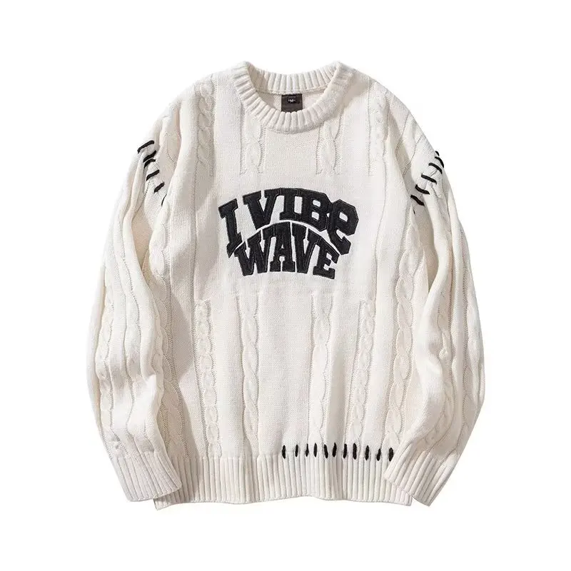 

Мужское трикотажное пальто большого размера 300 Pou American Lazy Sle, элитное вязаное корейское простое зимнее пальто в стиле ретро