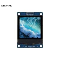 1.5 inch 4PIN OLED module Display Screen SH1107 Drive IC 128*128 IIC I2C Interface for 51 STM32 P22101 P22102
