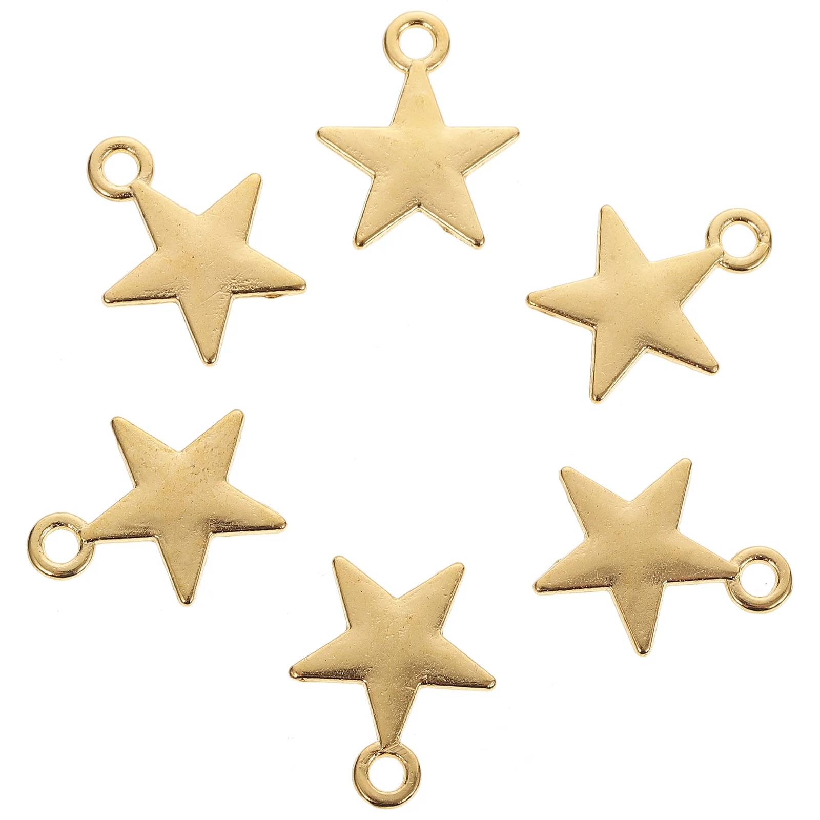 

30 Pcs Alloy Hollow Moon Gemstones Gold Earrings Star Necklace Charms Jewelry Ornaments