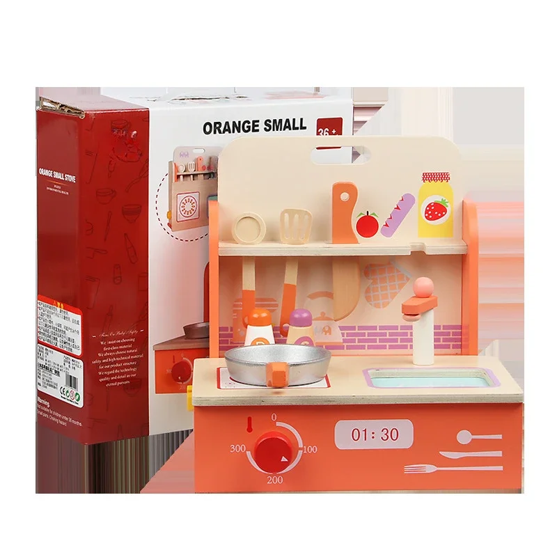 Diy Wooden Simulation Mini Kitchen Toys Cooking Pots Set Miniature Food Doll House Accessories Girls Toys Montessori Board Games