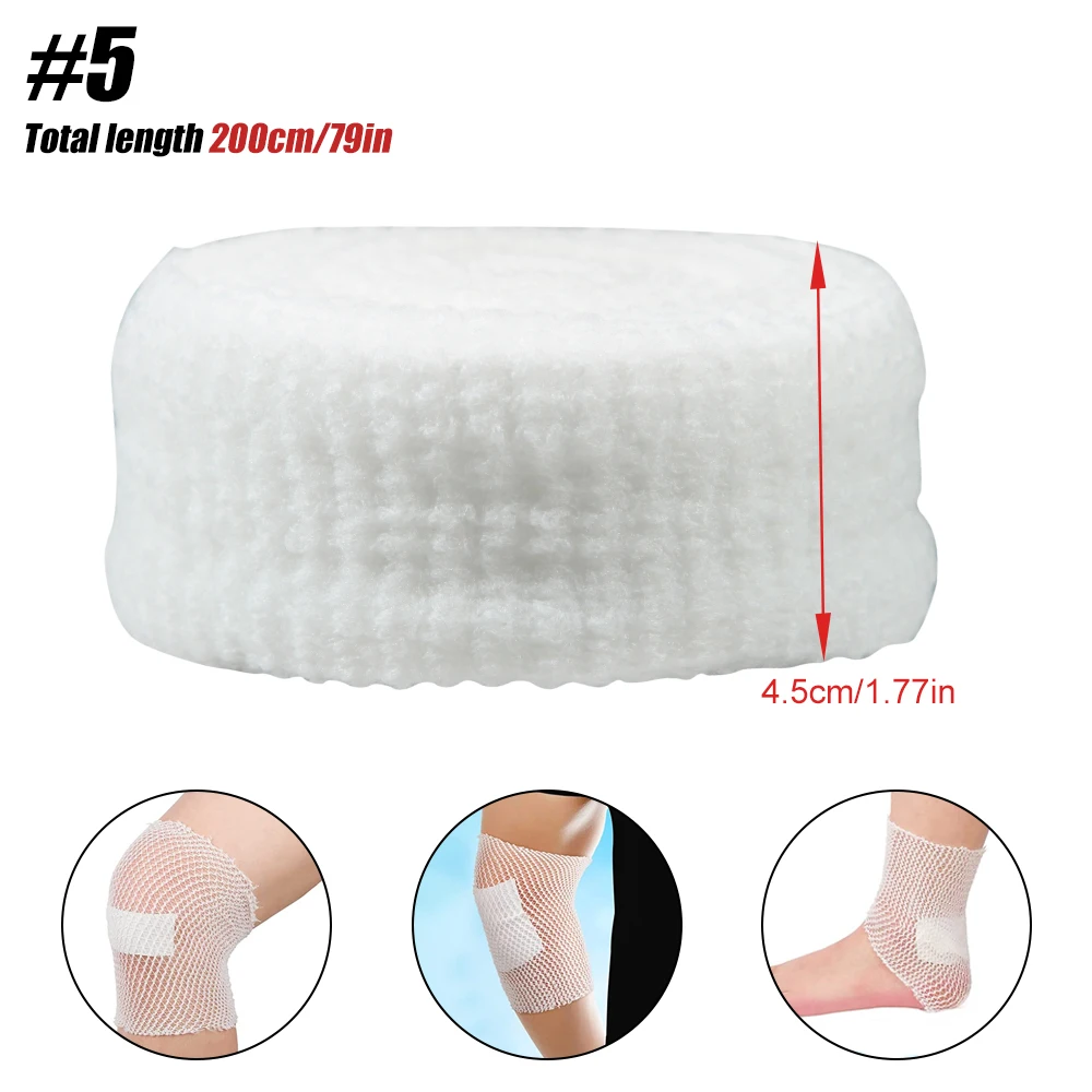 1 Rolle Netz-Schlauchverband, elastisches Netz, Wundverband, Schlauch, Gaze, atmungsaktive Bandage, Stretch-Schlauchverbände für Handgelenk, Ellenbogen, Knie