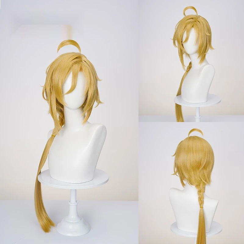 Zenless Zone Zero Hugo Peluca de cosplay Pelo largo rubio Mujeres Hombres Halloween Juego de rol Prop Pelucas