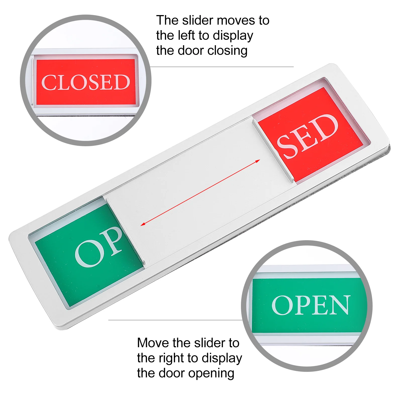 On The Door Signage Office Emblems Not Disturb Light Rubber Magnet Closed Home Signboard