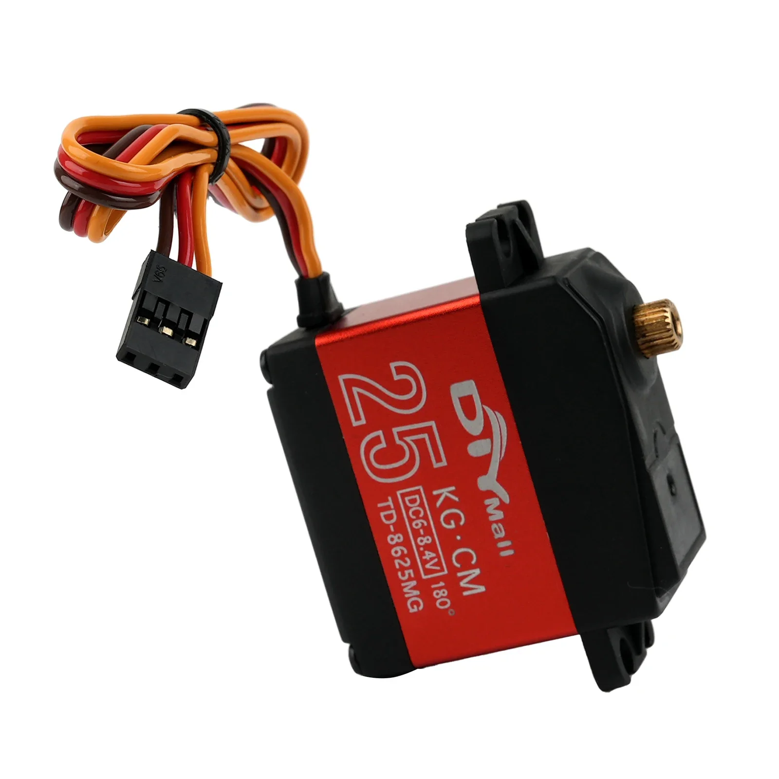 25kg.cm TD-8625M Metal Gear Digital Servo 180/270/360 Graus Motor de Escova de Carbono Servos Padrão para Carro RC Robô Brinquedo Peças de Energia