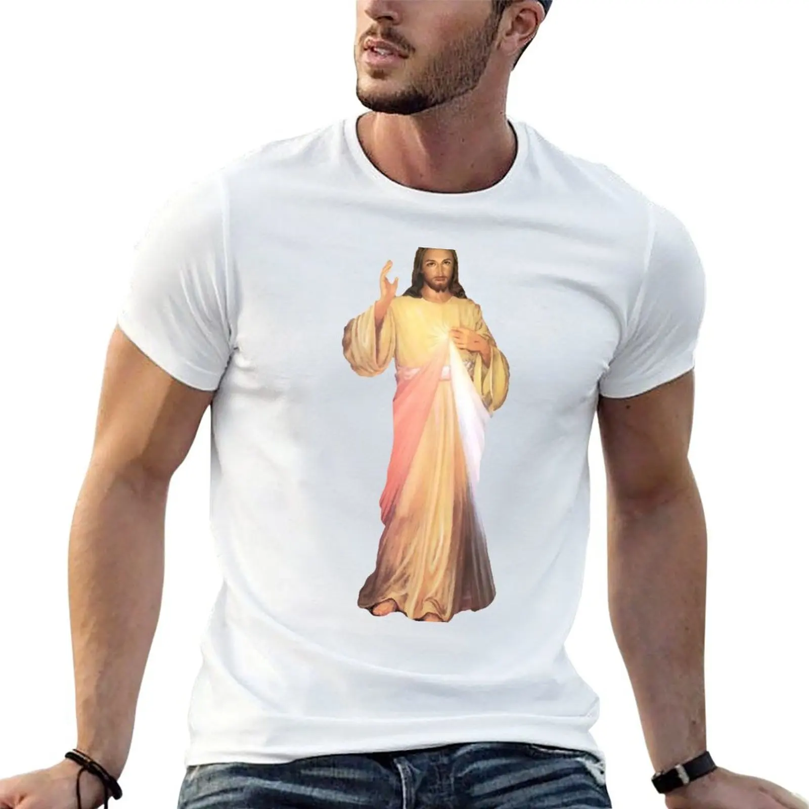 

Divine Mercy T-Shirt t shirts for man graphic funny t shirt for man 100 percent cotton man t shirt designer T-Shirt