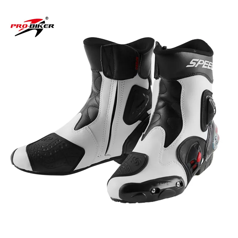 PRO-BIKER SPEED Ankle Joint Protective Gear Motorcycle Boots Moto Shoes Motorbike Riding Racing Motocross Anticollision Non-slip