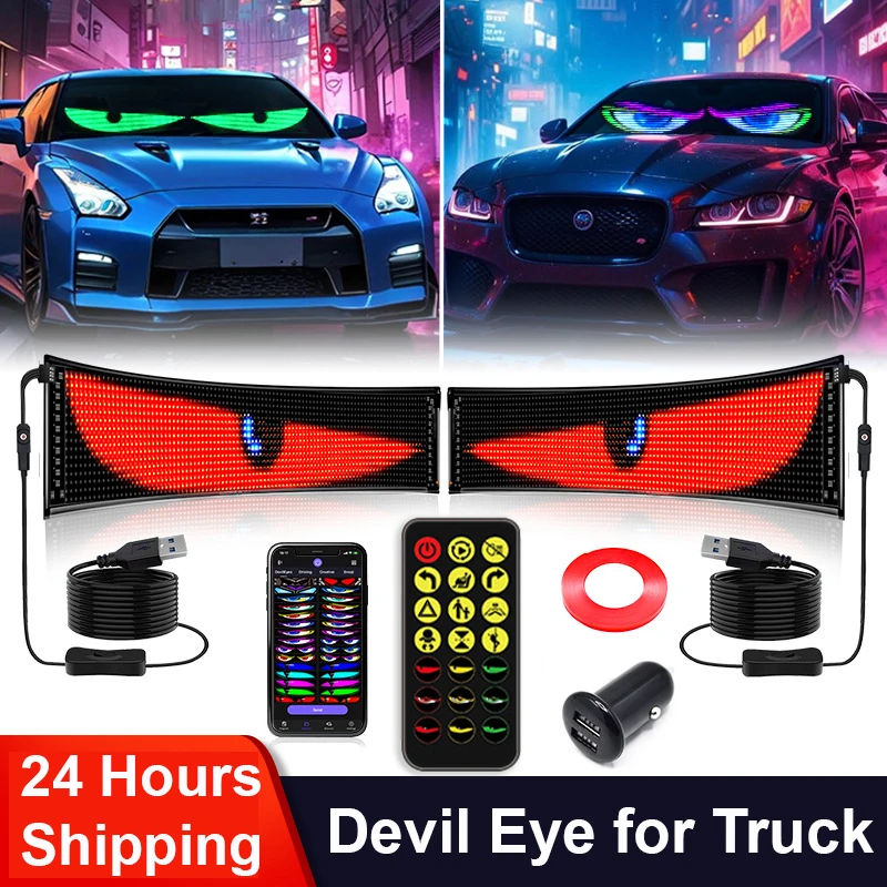 panneau-de-voiture-a-ecran-flexible-led-pour-yeux-de-camion-panneau-de-pixels-matriciels-rgb-panneau-de-voiture-telecommande-d'animation-lumiere-d'affichage-flexible