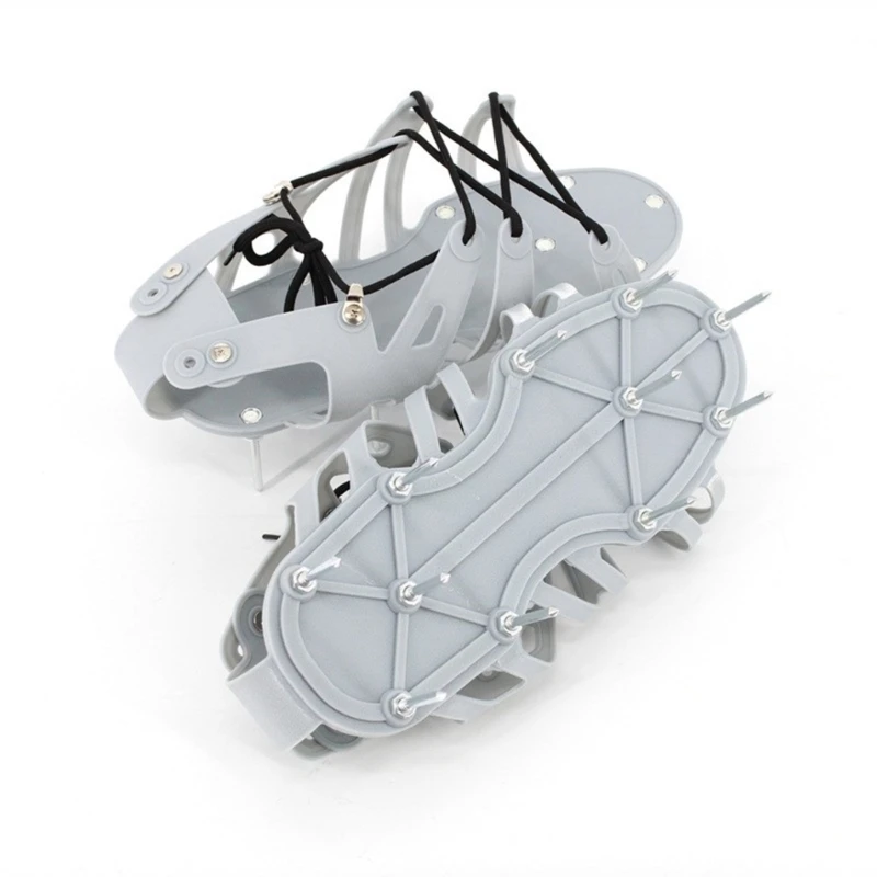 芝生エアレーターサンダル多機能芝生エアレーターシューズ効果的な土壌エアレーションとガーデニングの快適さのための調節可能なネイルシューズ