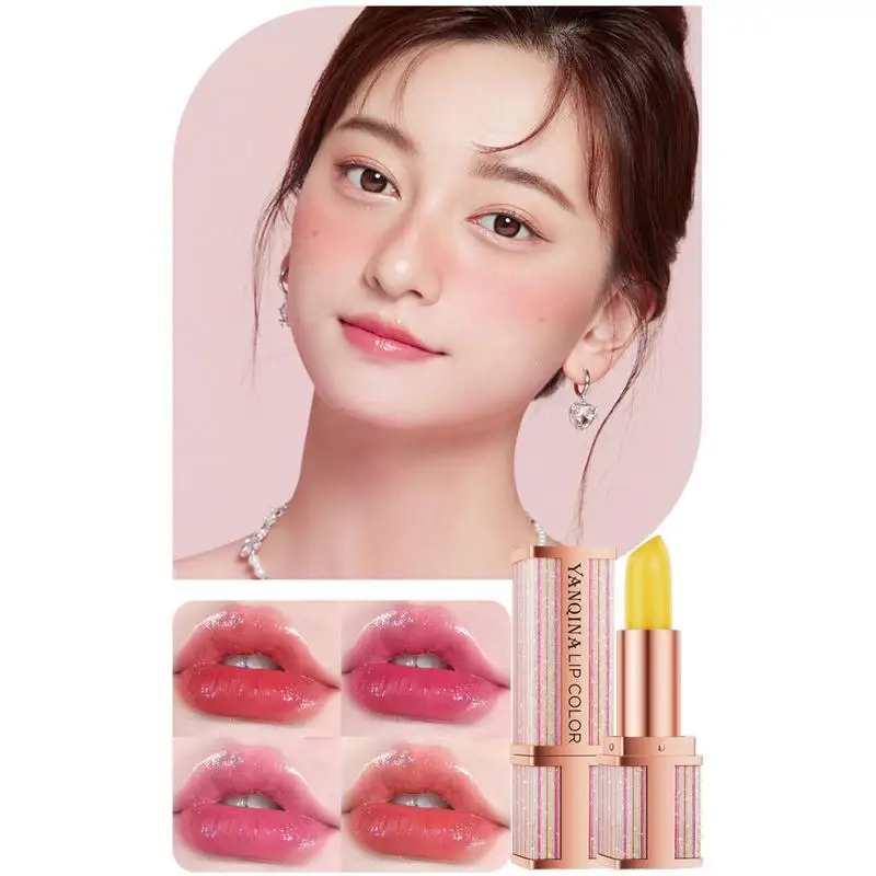 Temperature Change Lipstick Color Changing Lip Balm Carotene Color Changing Lip Gloss Color Changing Moisturizing Lipstick