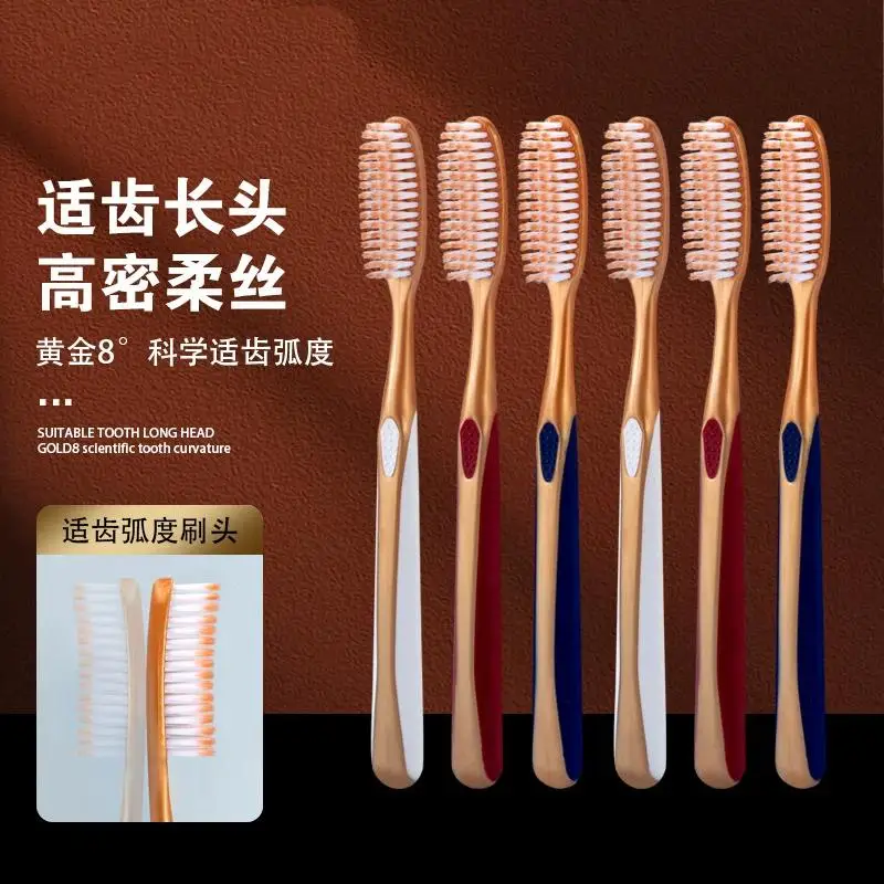 6 Pack Soft Bristle Toothbrushes BPA Free for Sensitive Teeth Effective Gentle Oral Cleaning for Home Use