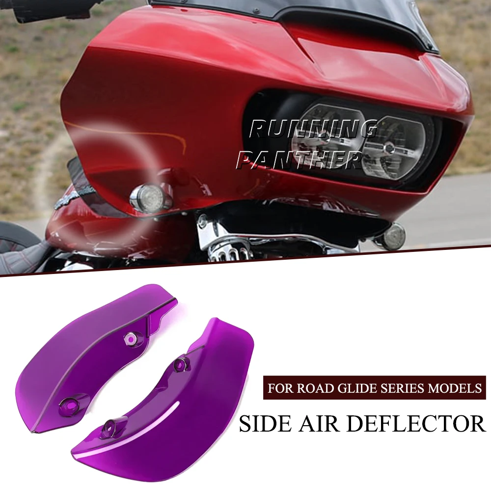 

FOR Harley Touring Road Glide Special FLTRX 2015 - 2022 Motorcycle Modified parts side airflow deflectors available in 8 colors