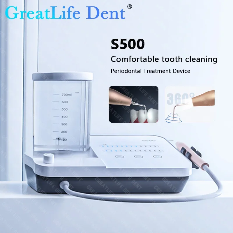 GreatLife-S500 Ultrasonic Piezo Scaler para Dental, Instrumento De Tratamento Periodontal, Dispositivo De Limpeza, Remoção Sistema De Abastecimento De Água