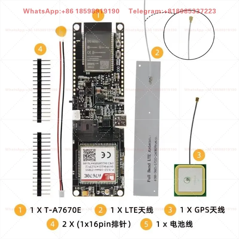 2026 LILYGO TTGO T-A7670G/E/SA R2 ESP32 4G LTE CAT1 SIM Module TF Card Programming IOT Terminal Development Board